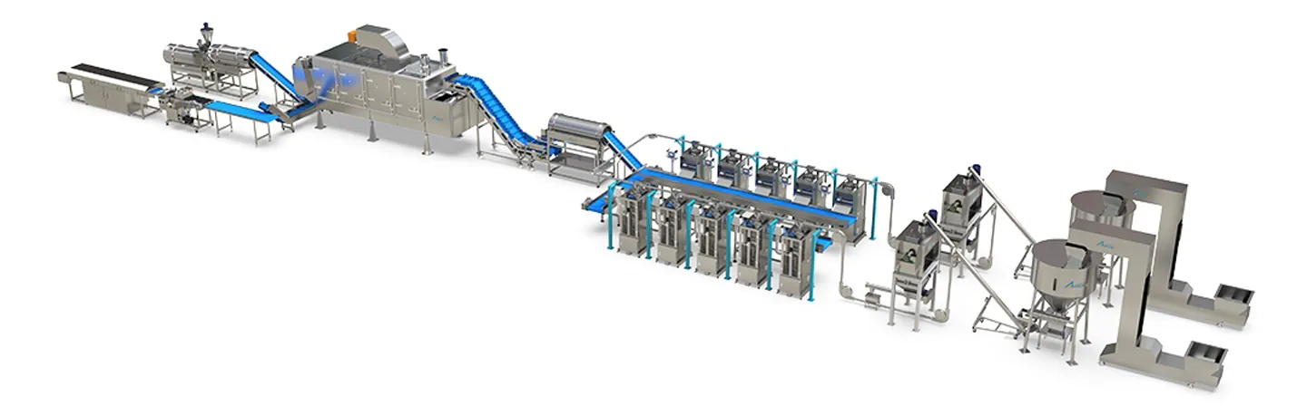 Pop Rice corn chips processing line